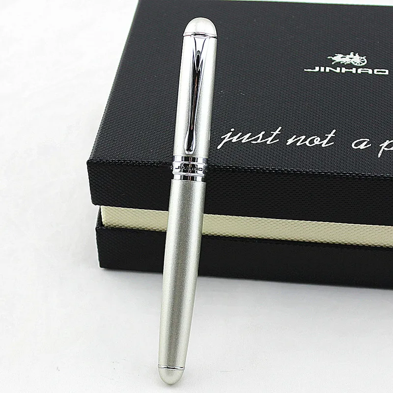1 Икс эдвансед Исполнительный перьевая ручка Jinhao 750 Черный и серебряный квадратный узор чернильная ручка - Цвет: S