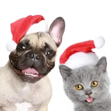 1 шт., Рождественская шляпа для животных, шапка Санта-Клауса для кошек, собак, щенков, рождественские украшения, новогодние вечерние шляпы, собачья маленькая шляпа, шапка для ухода за домашними животными