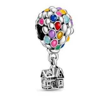 

HOT 2020 Summer New Arrival Up House Balloons Charm fit Original Pandora Charms Bracelet For Women DIY Jewelry Popular