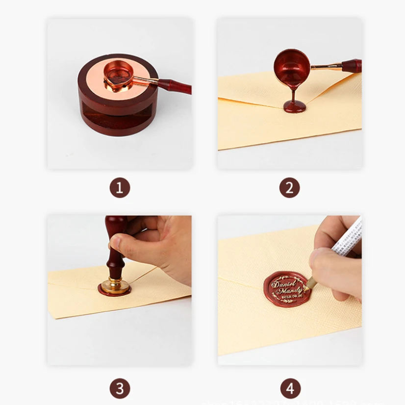 Description Picture 4 of item100Pcs/Bag Sealing Wax Vintage Stamp Beads for Envelope Wedding Invitation Card Multicolor Seal Tablet Scrapbooking Wax Beads