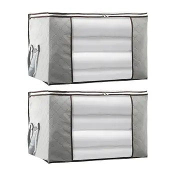 

2 Pcs Quilt Storage Bag Practical Storage Organizer Quilt Finishing Clothes Package Moving Artifact Storage For Sundries Blanket