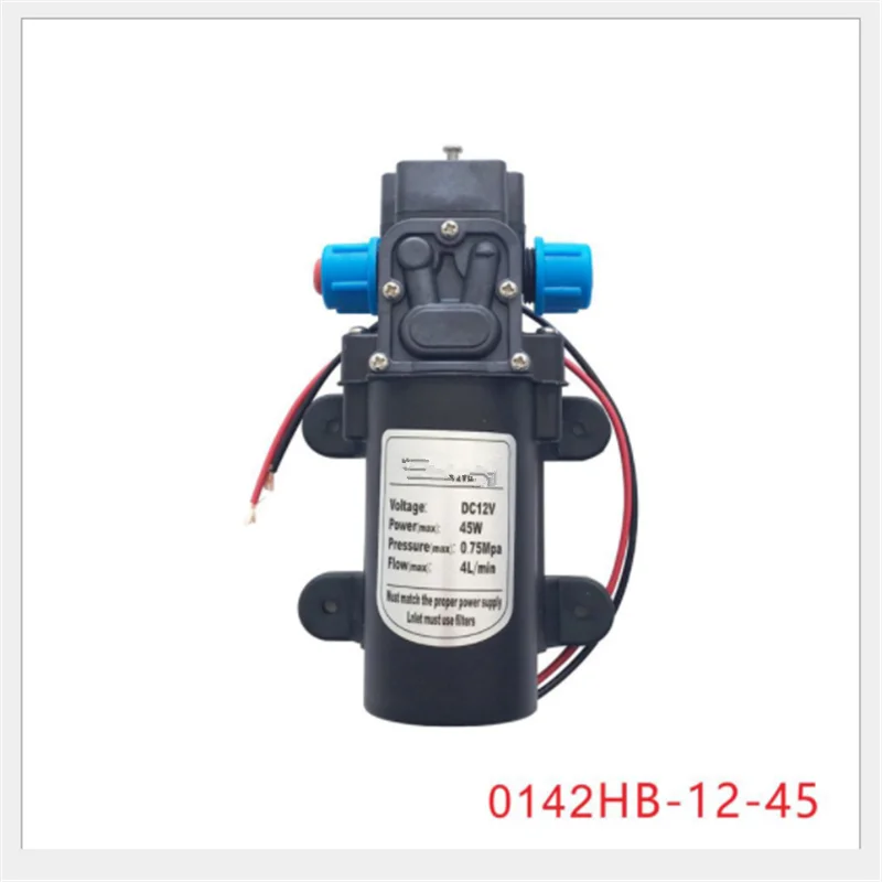 Горячая Высокое качество Быстрая DC 12V 45W 4L/Min 0.75Mpa воды высокого давления мембранный самовсасывающий насос