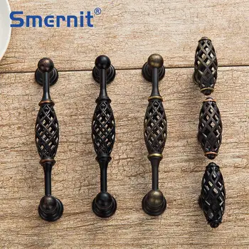 

Antique Birdcage Door Handles and Knobs Furniture Handles for Kitchen Cabinets Vintage Closet Handle Drawer Pulls Hardware