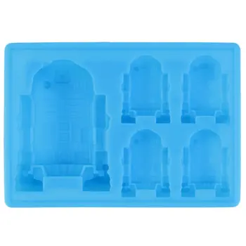 

1pc Cute R2-D2 Ice Tray Silicone Mold Cube Chocolate Fondant Moulds Kitchen Cooking Tools for kid's parties