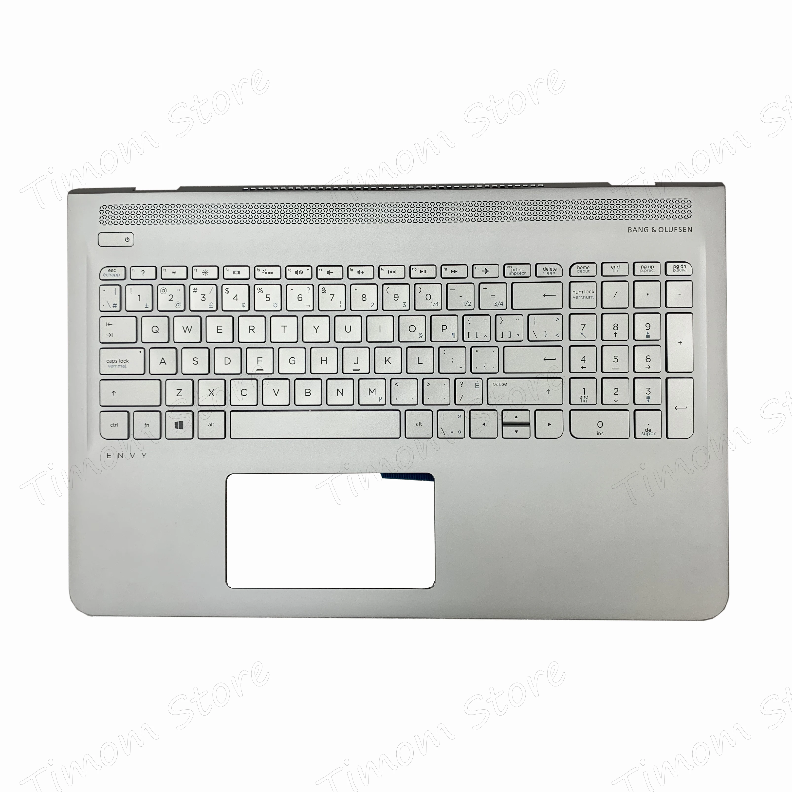 6070B1018801 857799 001 DB1 серебристо серый ободок Blacklit Keyboard VER:EN/FR оригинал для HP ENVY 15 AS Serie 6