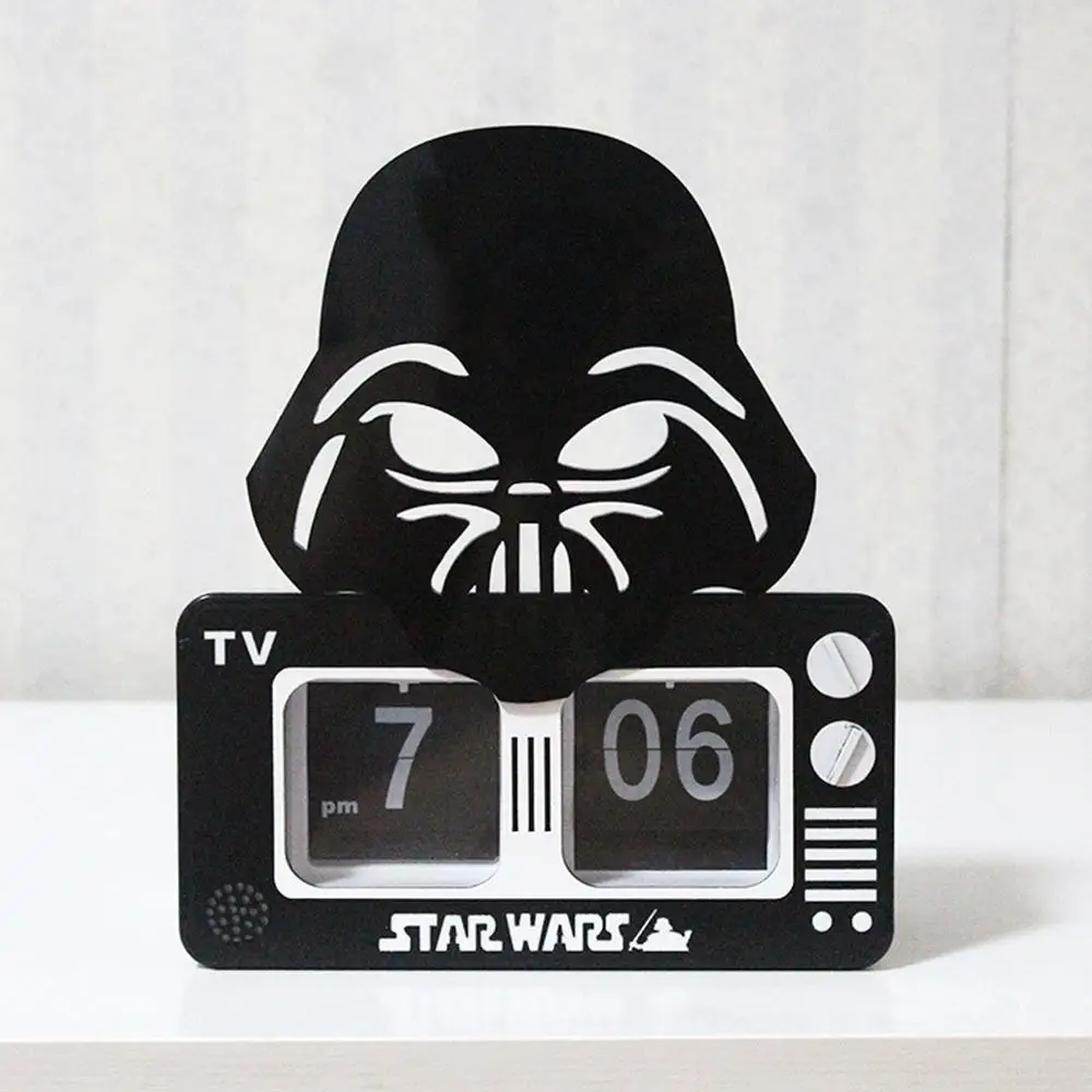 

2019 New Arrival Star Wars Black Warrior Automatic Flip Clock