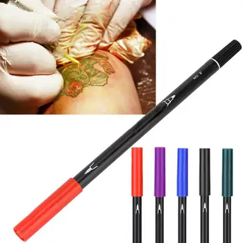 

Microblading Double End Tattoo Positioning Skin Marker Marking Pen Tattoo Tool Eyelashes Tattoo Accesories