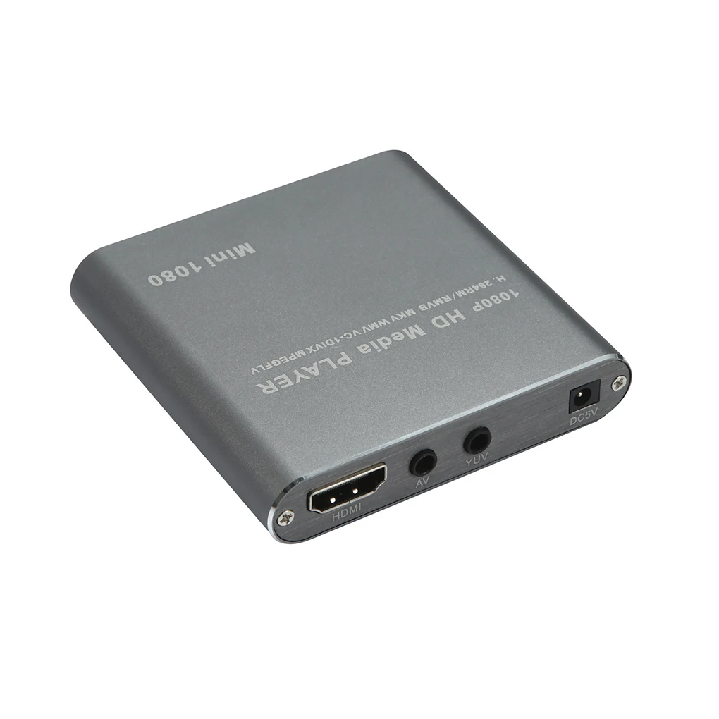 IMice 1080P Мини HD медиаплеер AV USB SD MMC мультимедийная реклама MKV автомобильный внешний видеоплеер US plug