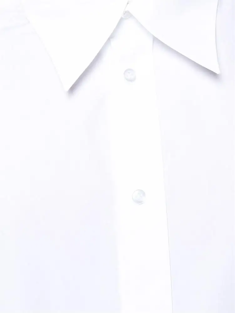 Men's new fashion shirt personality contracted fold cuff design leisure and loose large size long sleeve shirt