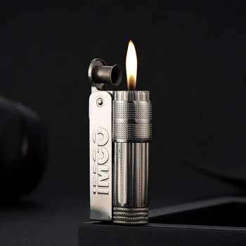 

Stainless Steel Windproof Kerosene Lighter Vintage Retro Grinding Wheel Lighter Dropship Suppliers Personality Creativity