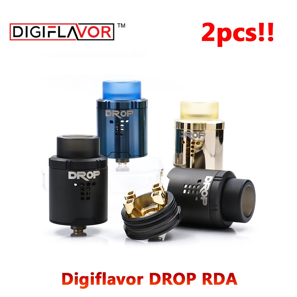  Electronic Cigarette 2PCS/Lot Best RDA Digiflavor DROP RDA electronic cigarette tank atomizer fit v