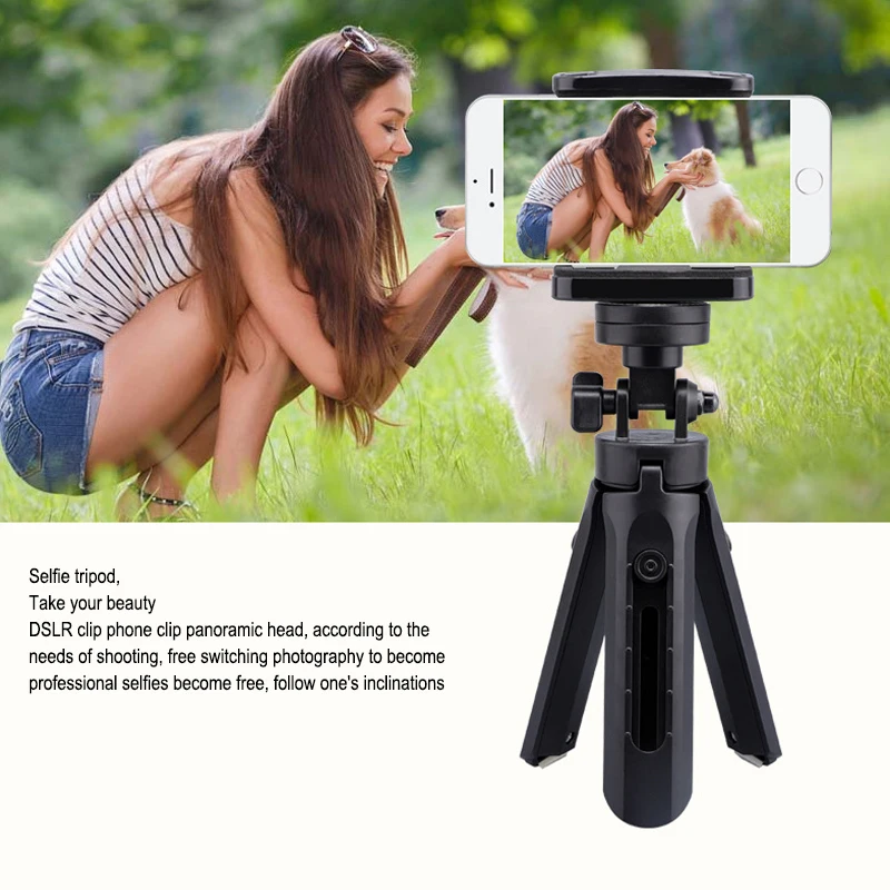 

Mini Tripod stand holder + phone holder 6inch for Smartphone Video Tripod Stand Handle Grip for phone live