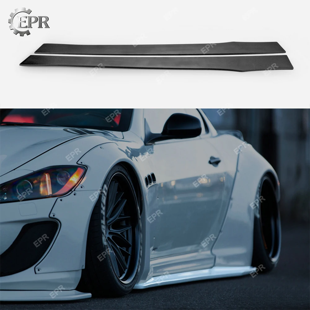 FRP боковые пластины юбки отделка для Maserati Gran Turismo LB стиль стекловолокна боковая