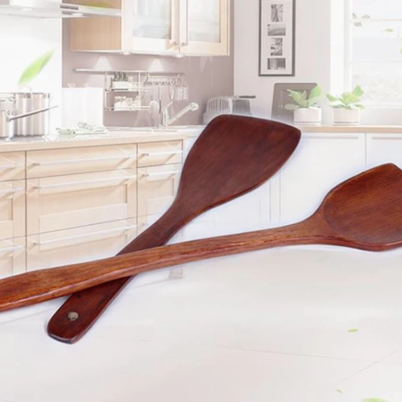 Durable Household Eco-Friendly Practical Wood Non-Stick Pan Spatula Shovel Kitchen Supplies Cookware Rice Spoon Kitchenware | Дом и сад