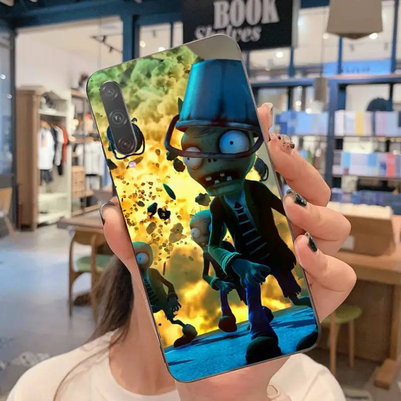 Мягкий резиновый чехол из ТПУ для телефона с растениями против Зомби Huawei Nova 6se 7 7pro