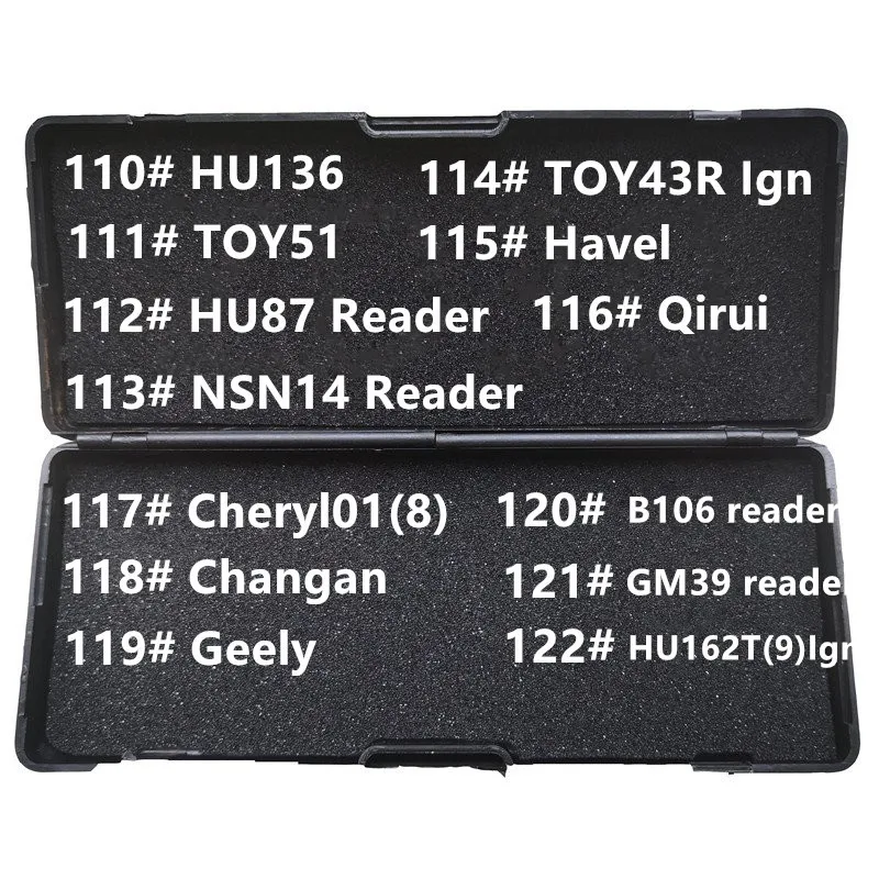 110-122 LiShi 2 in 1 2in1 HU136 TOY51 HU87 NSN14 reader TOY3R Ign B106 GM39 for Havel Qirui Chery Changan Geely Locksmith Tool | Автомобили
