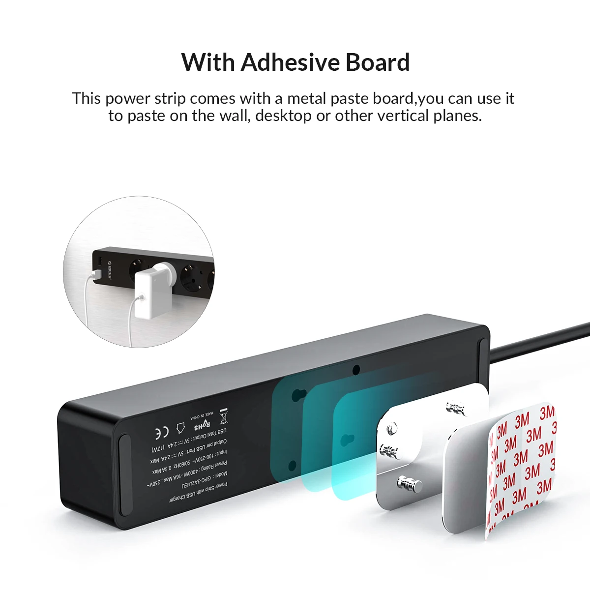 ORICO 3/5 AC + 2 USB мощность полосы электронный разъем офис стабилизатор напряжения ЕС