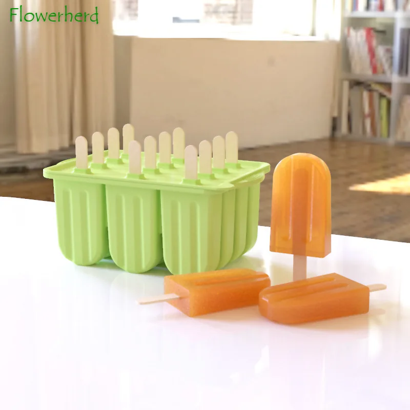 Popsicle Molds,Silicone Ice Pop Molds,BPA Free Popsicle Mold Reusable Easy  Release Ice Pop Maker,Homemade Popsicle Mould with Silicone Funnel and