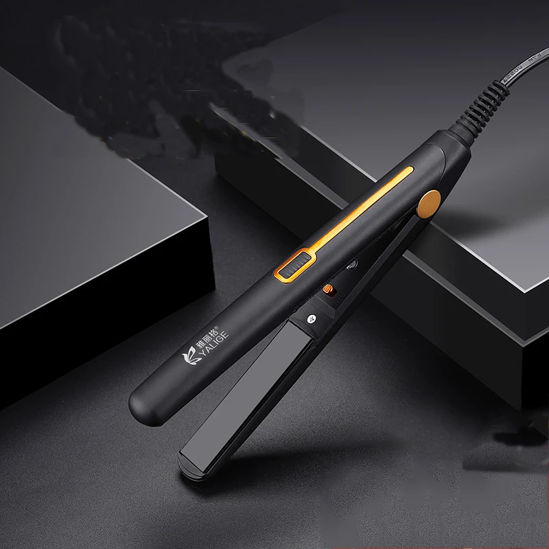 

Two in one quick Heating Iron with wide straightening brush ceramic tourmaline ionic flat iron hair straighten professional tit