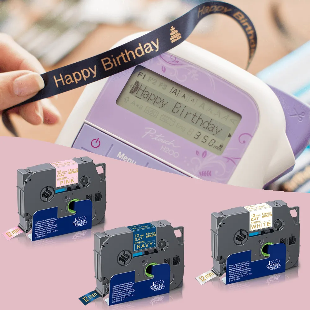 Unismar 12mm 18mm 라벨 TZ-새틴 리본 Brother R231 RE34 RN..