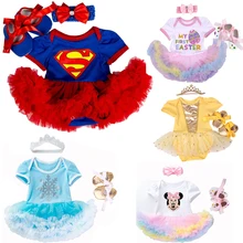 Пасхальные костюмы-комбинезоны для малышей; платье супербэтмена; Карнавальный костюм для вечеринки; Bebes; комбинезон для новорожденных; одежда для маленьких девочек; Одежда для младенцев