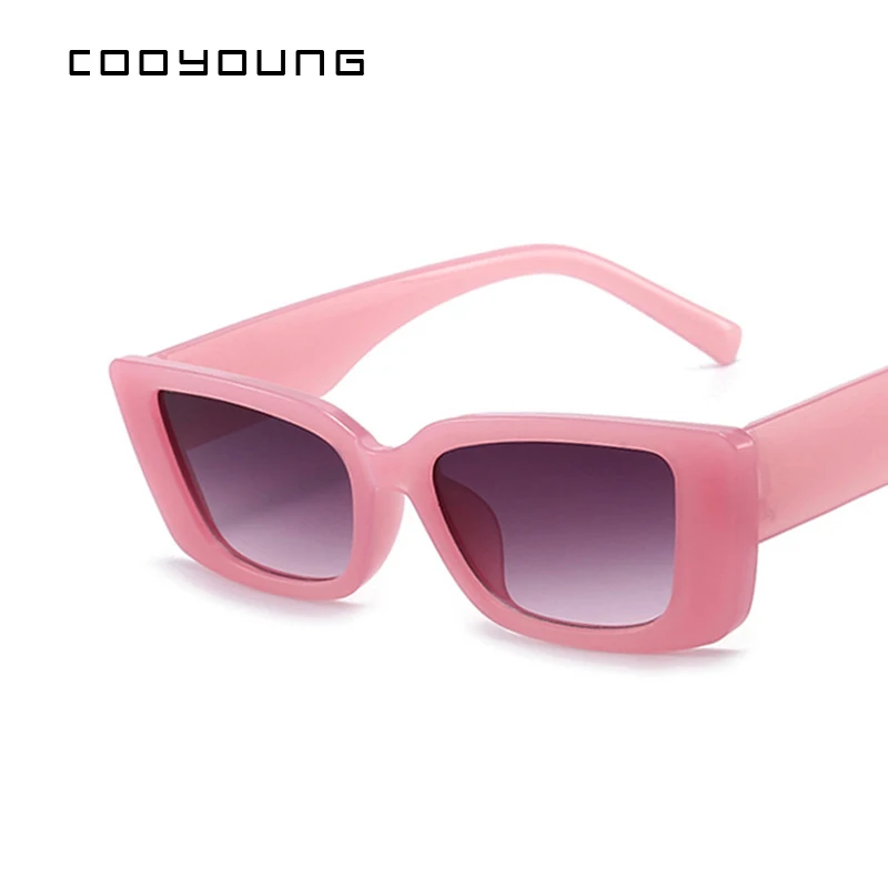 Women Rectangle Sunglasses 90/'s Vintage Retro Fashion Square Wide Sun Glasses UV400