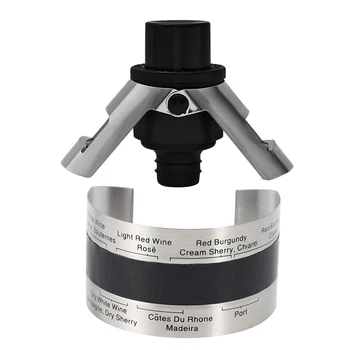 

1Pcs Lcd Electric Red Wine Digital Thermometer for Beer Home Brewing & 1Pcs Stainless Steel Champagne Stopper with Pump