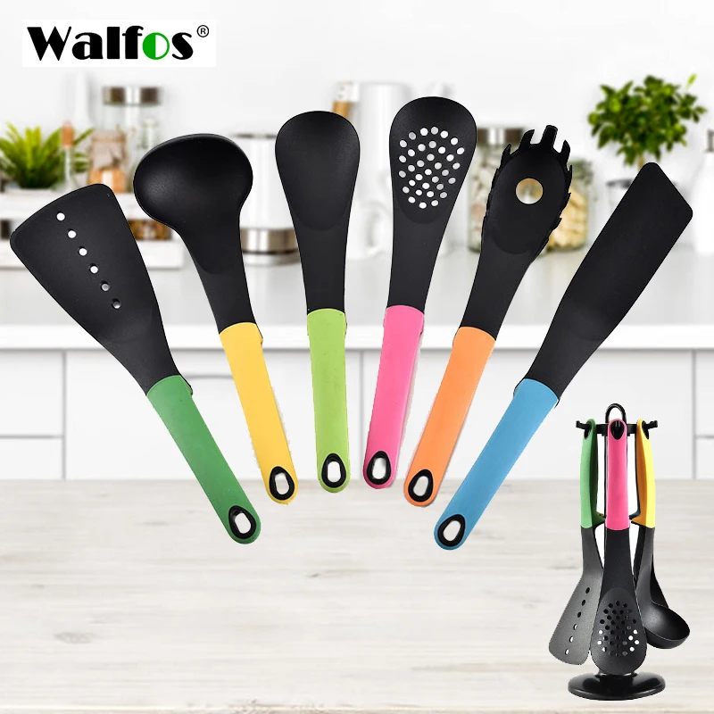Набор посуды WALFOS из 7 предметов антипригарная кухонная утварь ложка шпатель
