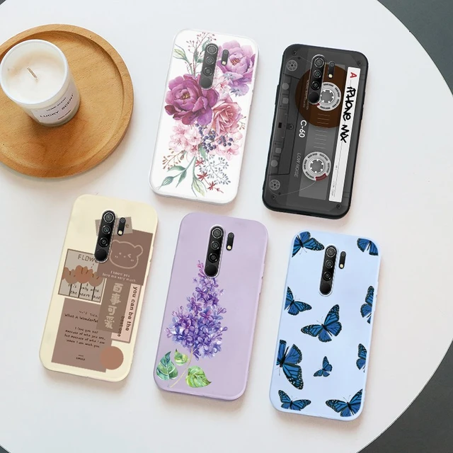 Funda de teléfono para Xiaomi Redmi 9T, carcasa bonita con 26 letras, suave  y delgada, parachoques - AliExpress