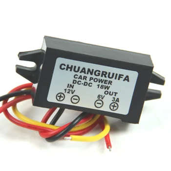 

1PC Waterproof Converter 12V Step Down To 6V 18W Max 3A DC/DC Power Supply New