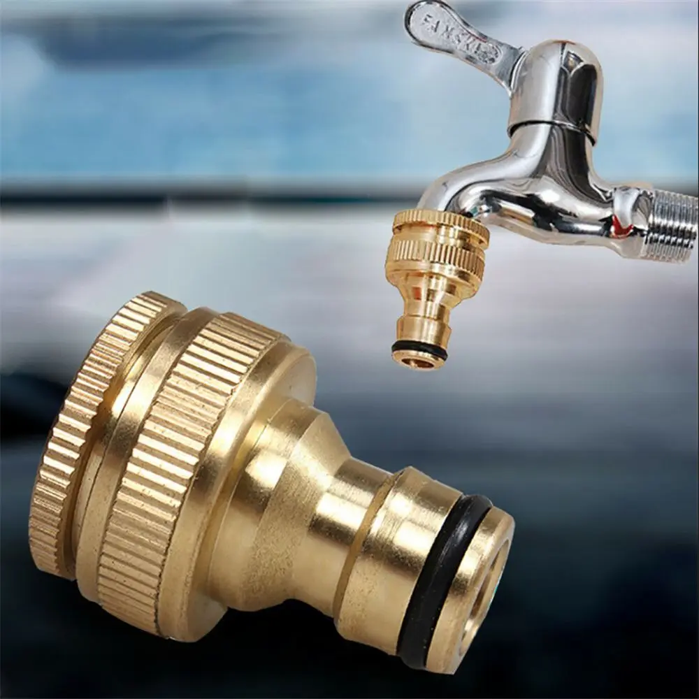 

Brass Universal Kitchen Tap Connector Basin Faucet Quick Connector For Garden Irrigation 19 to 25MM Thread Water Pipe Hose Joint