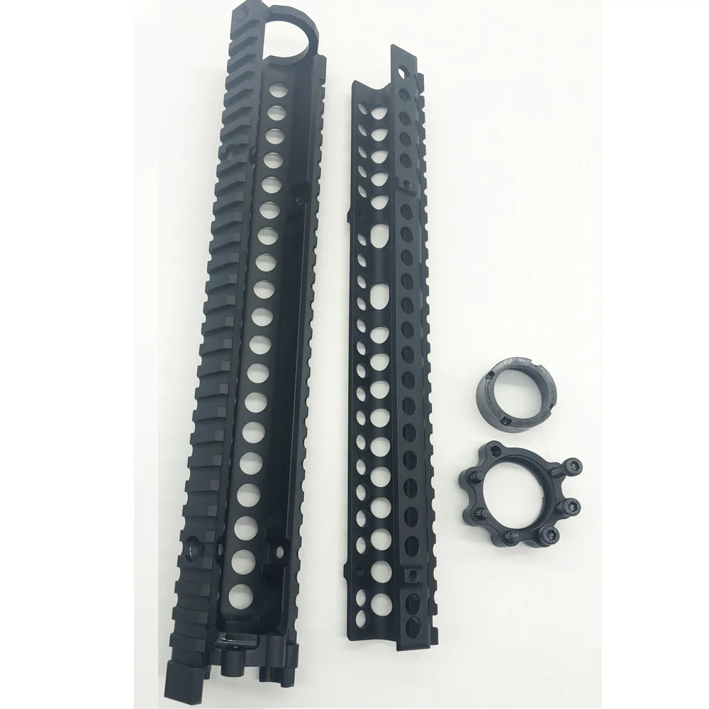 Черная анодированная 12 7 дюйма MK18 RISII Quad Handguard Rail Split две части ручная защита из