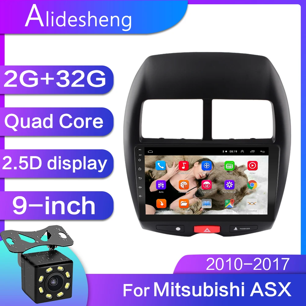 Автомобиль 2G+ 32G плеер для Mitsubishi ASX 2010 2011 2012 2013 4 Core 2 din Android мультимедийный dvd-плеер автомобиля