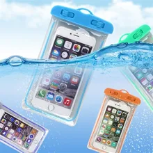 1pcs Luminous Waterproof Pouch Swimming Gadget Beach Dry Bag Phone Case Cover Camping Skiing Holder For Cell Phone 3.5-6Inch
