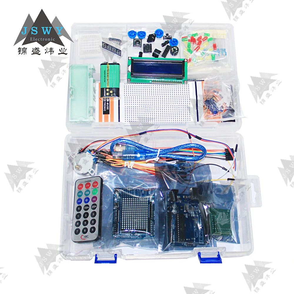 Arduino UNO R3 Starter Kit DIY MCU control programming board ATMEGA328P drive CH340G Use the for uno Free shipping | Электронные