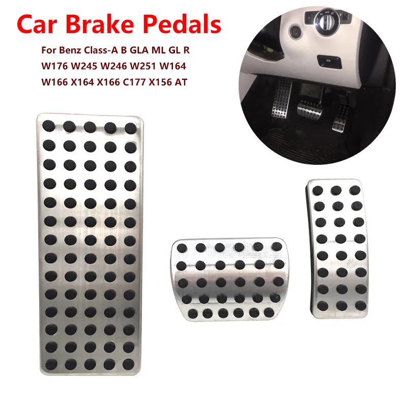 Car Brake Pedals Accelerator Oil Footrest Brake Pedals Rest Pedals For