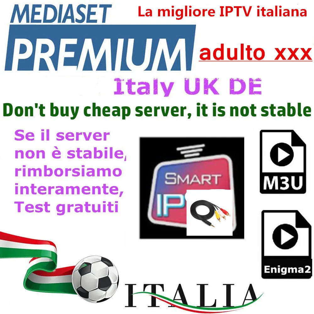 Iptv Italy M3u Iptv Italia Uk German Mediaset Premium Iptv Xxx Adult For Smart Tv Android Box No App Or Channels Included Set Top Boxes Aliexpress