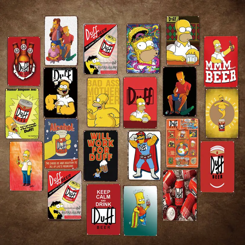 Новые пивные утки металлические дощечки жестяная вывеска для дома бара паба