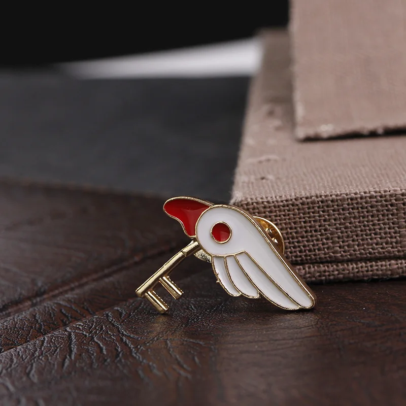 Anime Peripheral Accessories Japanese-style Cartoon Cute Cardcaptor Sakura Star Rod Usagi Badge Collar Pin Versatile Accessories
