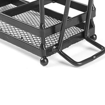 

Bathroom Countertop Organizer - Metal Toothbrush Holder Black - Makeup Accessories Organizer