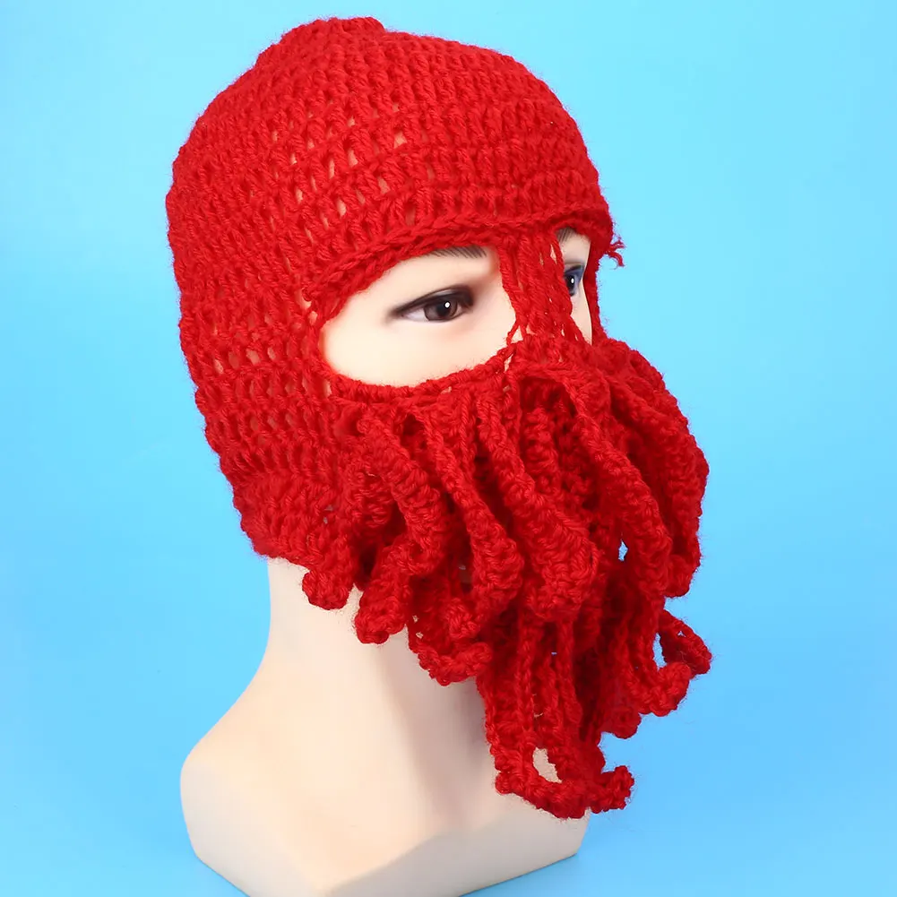 Comfortable Octopus Ski Cap Hat Beanies Ski Mask Warm Winter Accessory