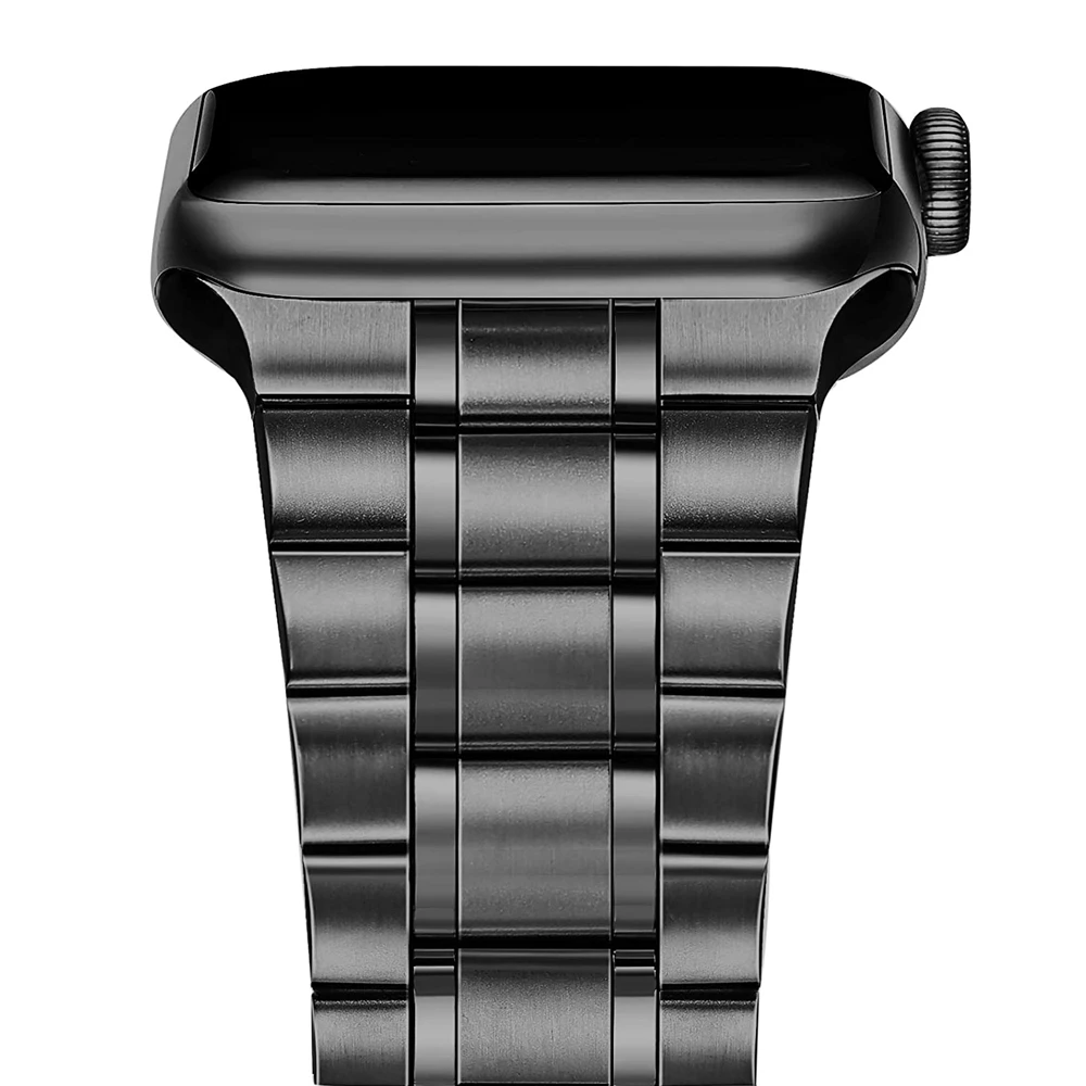 

Compatible with Apple Watch 6 se Band 44mm 40mm New Version Solid Stainless Steel Band Business Replacement iWatch 5/4/3 Strap