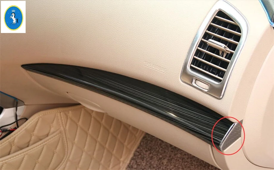 Yimaautotrims интерьер для Nissan Teana/Altima 2013- нержавеющая сталь центральный контроль одометра панель Крышка отделка 2 шт