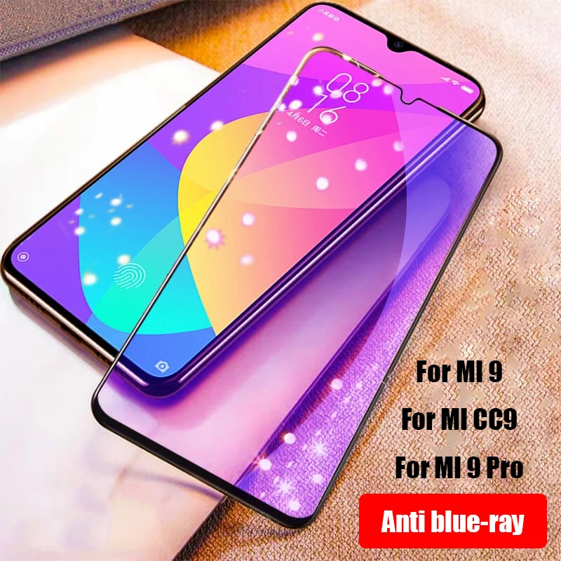 5D закаленное стекло для Xiaomi Mi CC9 CC 9 Pro CC9Pro защита экрана анти синий луч полное покрытие стекло для Xiaomi Mi CC9 CC 9 Pro - Цвет: Anti blue-ray
