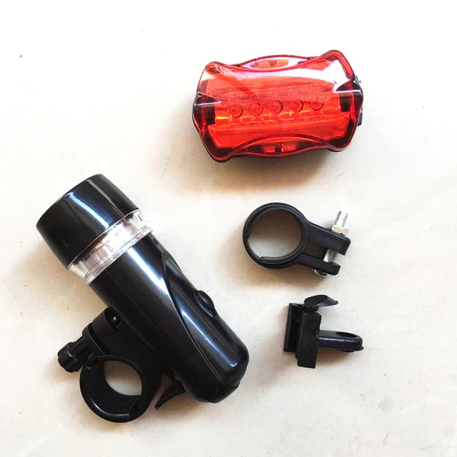 US $2.78 5 Led Bicycle Front Head LightTail Light Set Waterproof Road MTB Mountain Bike Rear Light Cycling 