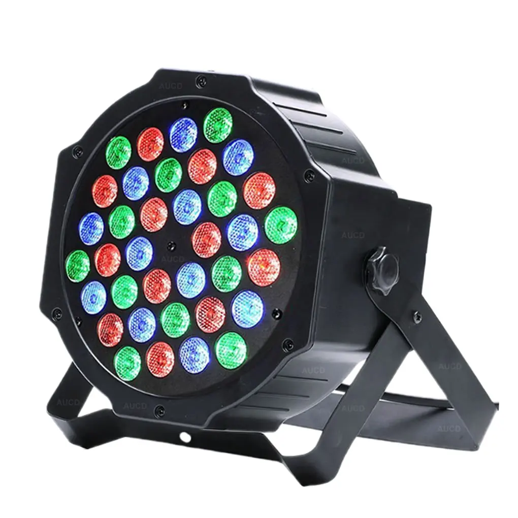 AUCD мини 36 Вт Красный Зеленый Синий Светодиодная лампа DMX диско шар прожектор DJ RGB Свадьба для сцена на вечеринках и шоу пятна стробоскопы LE-Par36