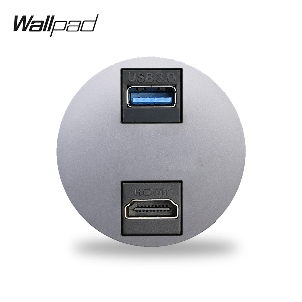 Wallpad L6 5 цветов HDMI USB проводка расширения розетка модульная DIY Бесплатная
