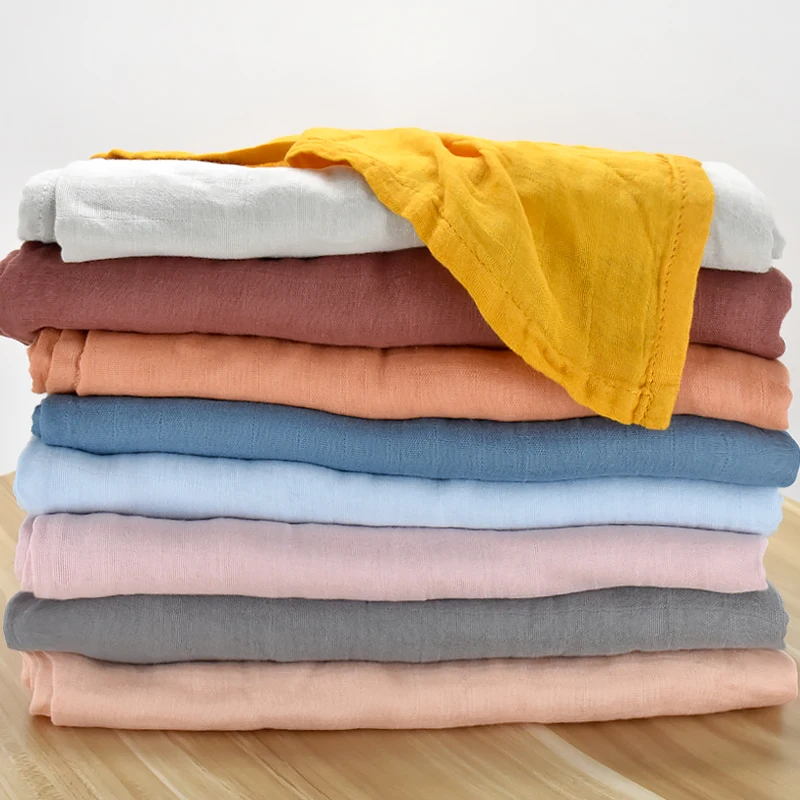 Muslin Cotton Bamboo Baby Blanket Soft Newborn Blankets Bath Gauze Infant Multi Designs Functions Swaddle Wrap Stroller Cover 4