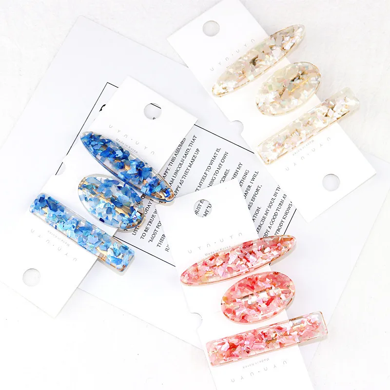 

Simple 1-3/sets New Women Girls Lovely Hairpin Headwear Hair Ornament Beauty Acetate Hair Clip Headband Fashion Hair Accessories