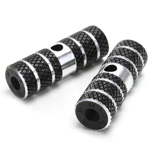 2 x BMX Mountain Bike Bicycle Axle Pedal Alloy Foot Stunt Pegs Cylinder Black | Спорт и развлечения